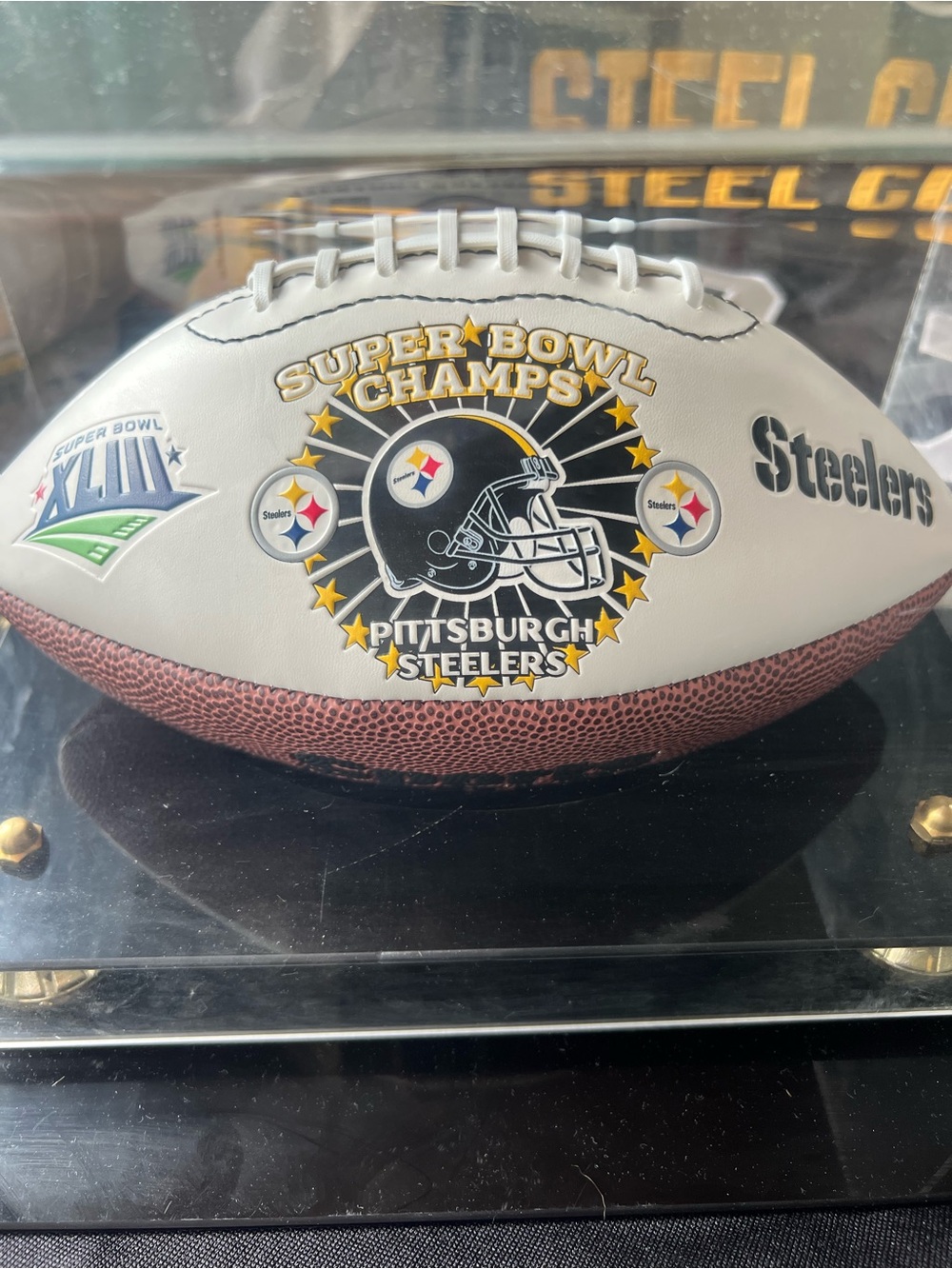 Pittsburgh Steelers Super Bowl Champions Commemorative Football.